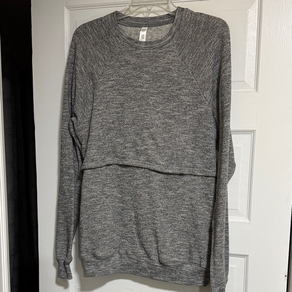 Gray Latched Mama Women's Sweater